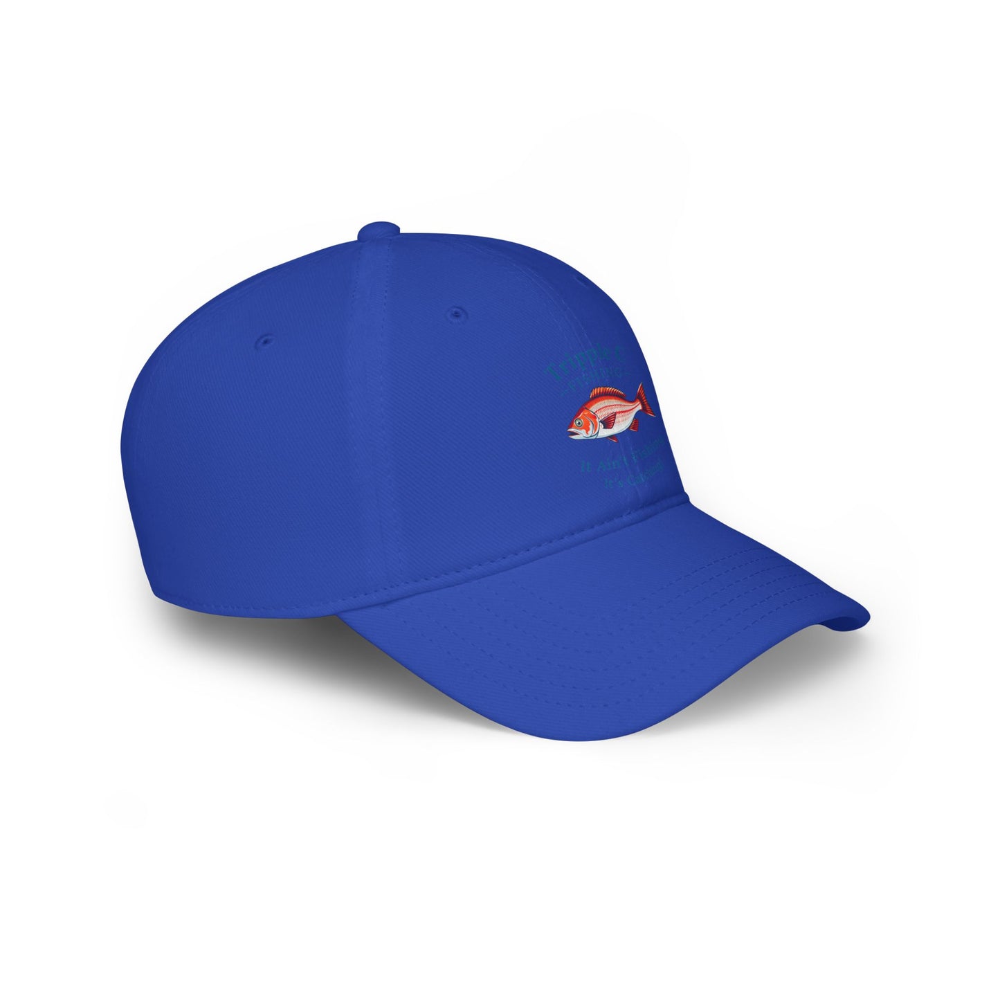 Catch of the Day Fishing Cap – Low Profile Red Baseball Hat for Fishing Enthusiasts
